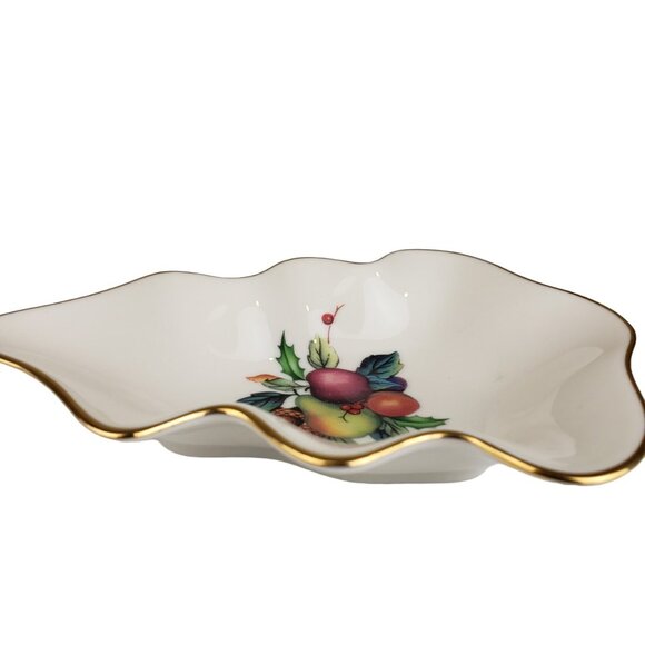 Lenox Tree Shaped Holiday Tartan 5" Christmas Candy Dish Like New - Picture 3 of 10